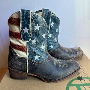Roper American Beauty Booties Size 6.5